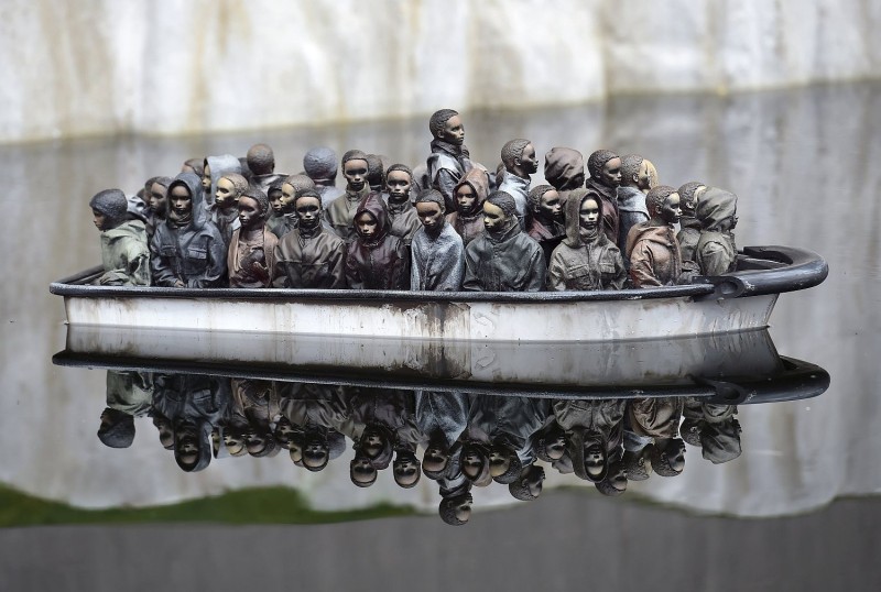 Part of an installation is pictured at 'Dismaland', a theme park-styled art installation by British artist Banksy, at Weston-Super-Mare in southwest England, Britain, August 20, 2015. REUTERS/Toby Melville