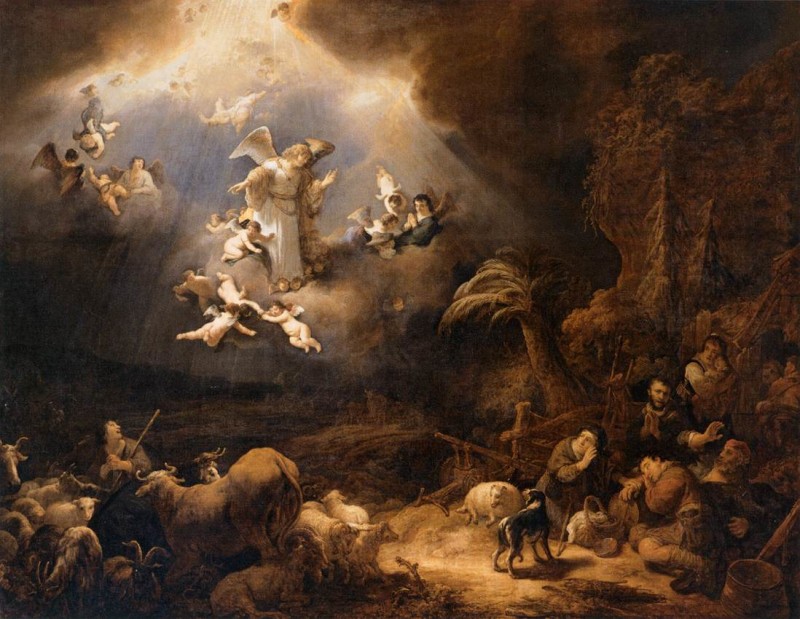 Govert_Flinck_-_Angels_Announcing_the_Birth_of_Christ_to_the_Shepherds_-_WGA07928
